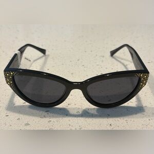 Christian Siriano Rx'able Womens Sunglasses, Penelope, Black, 54.5-19.0-141